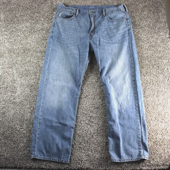 Levis 560 Jeans Mens 37x31 Blue Loose Fit Straight Leg Denim Pants Tag 38x32 - Picture 1 of 10